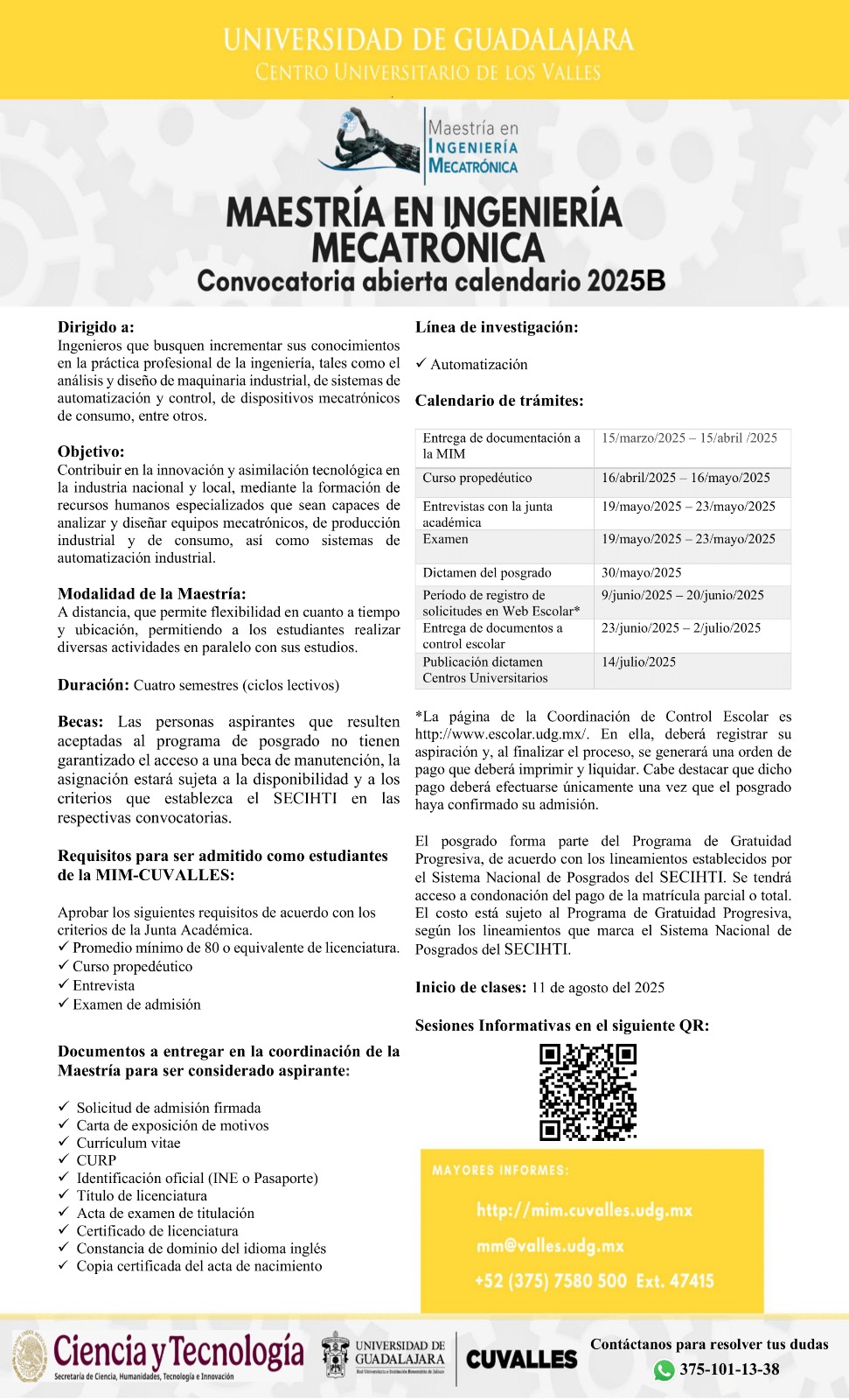 Convocatoria 2025B